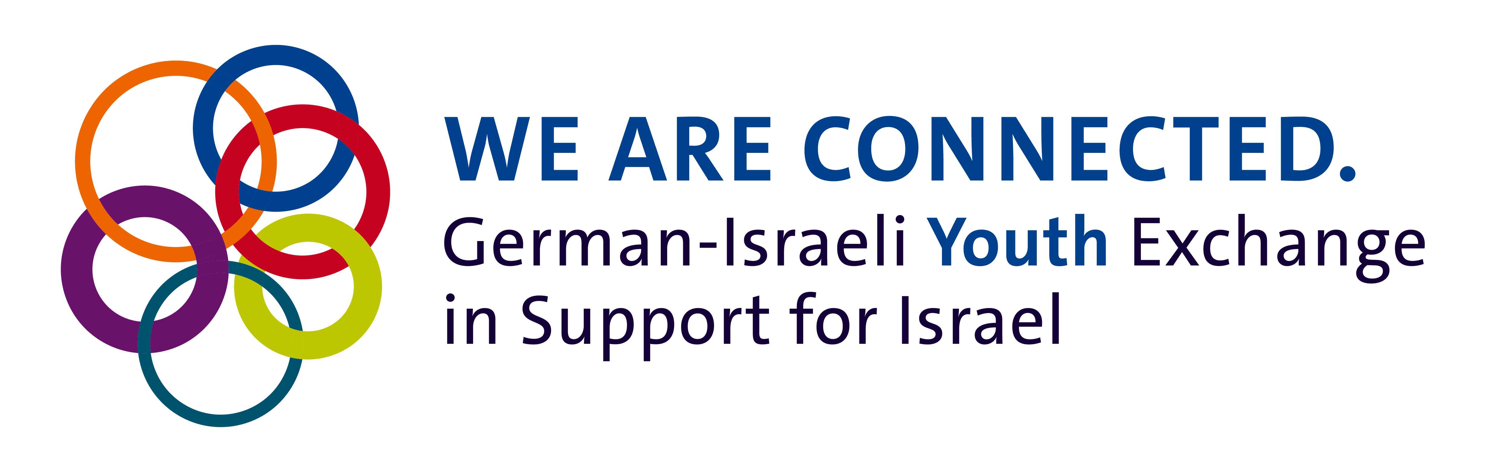 Logo der Initiative "WE ARE CONNECTED. German-Israeli YOUTH Exchange in Support for Israel"